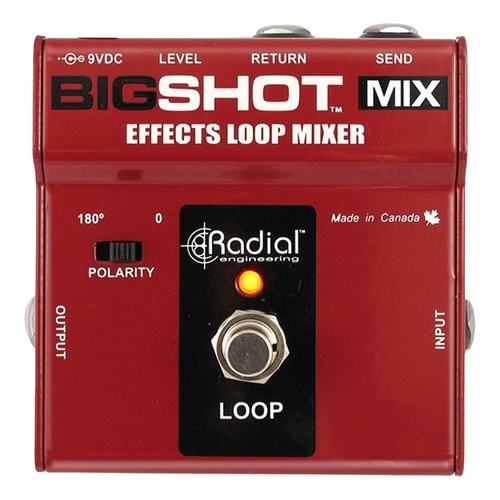 Radial Engineering BigShot MIX Effects Loop Mixer Guitar FX Pedal