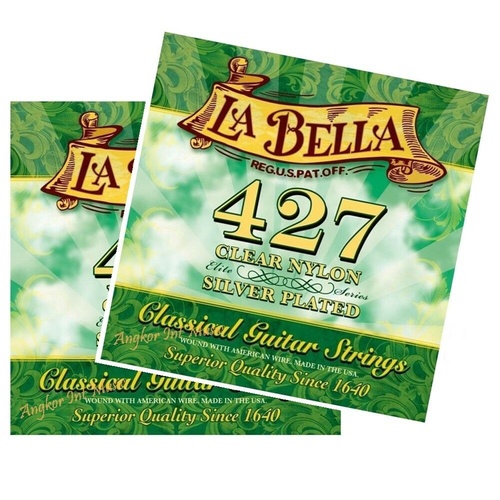 2 x La Bella 427 Pacesetter  Elite Series Classical Guitar Strings Medium Tension