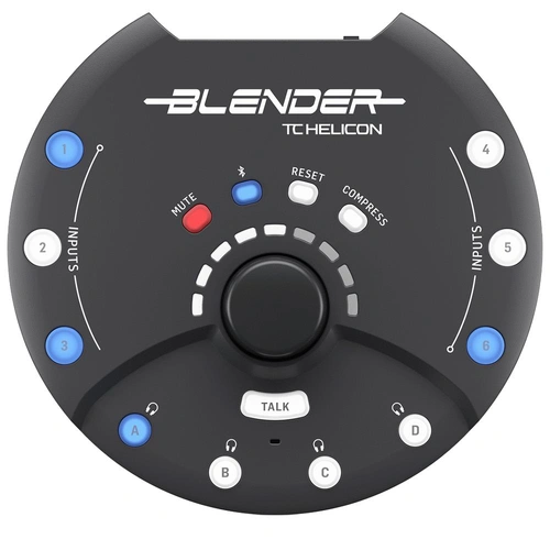 TC Helicon Portable 12 x 8, 12 x 2 USB Interface Stereo Blender Mixer 