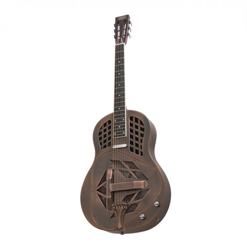Bourbon Street Tricone Resonator Guitar - Copper w/Case