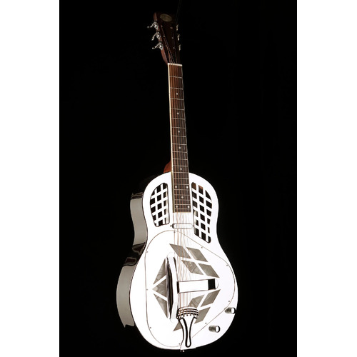 Bourbon Street Tri-Cone Resonator Guitar Bell Brass Body Polished Nickel c/w Case