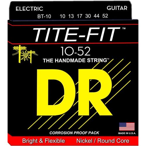 DR Strings Tite-Fit  Big n Heavy Nickel Electric Guitar Strings 10 - 52