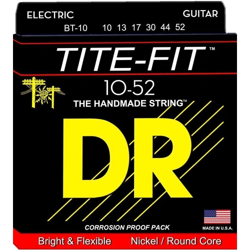 DR Strings Tite-Fit  Big n Heavy Nickel Electric Guitar Strings 10 - 52