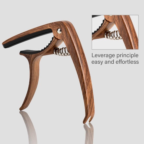 BBT Trigger  Capo For Acoustic / Electric Guitar  - Dark Wooden