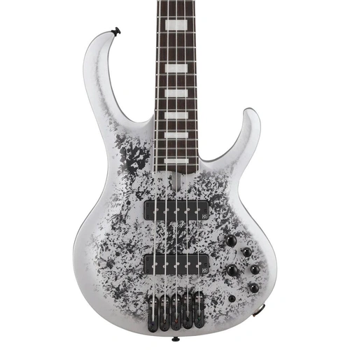 Ibanez BTB25TH5SLM 5-String 25th Anniversary Electric Bass (Silver Blizzard Matte)