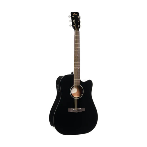 Cort Earth 60CE Acoustic / Electric Guitar - Cutaway - Black - Solid Top