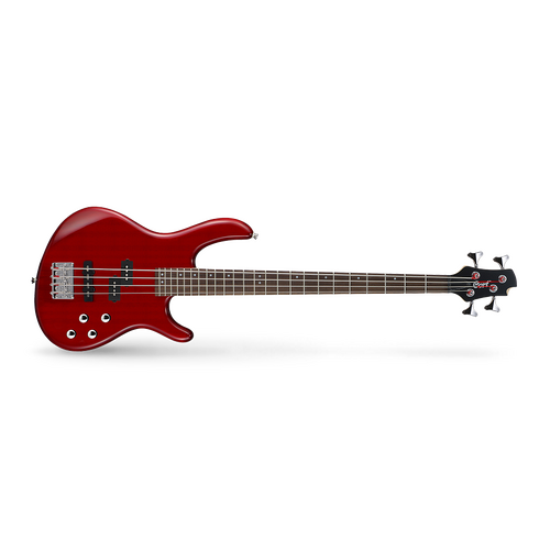 Cort Action Bass Plus 4-String Bass Guitar - Trans Red