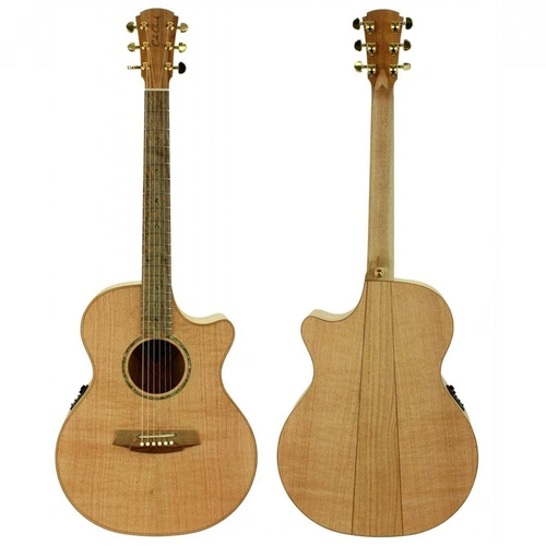 Cole Clark Grand Auditorium Angel 2 Acoustic / Electric Guitar Solid Silky Oak