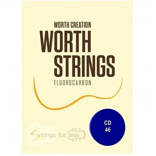 Worth Creation Soprano / Concert Hard Ukulele Strings Clear Fluorocarbon Set CD