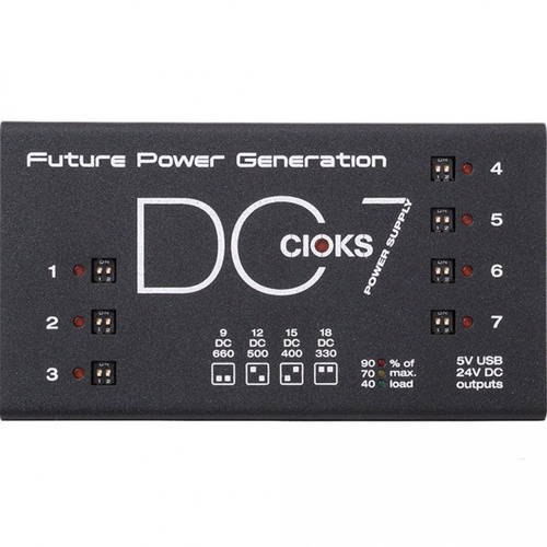 CIOKS DC7  9V / 12V / 15V / 18V DC Universal Power Supply with 7 Isolated Outputs