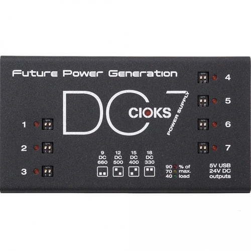 CIOKS DC7  9V / 12V / 15V / 18V DC Universal Power Supply with 7 Isolated Outputs