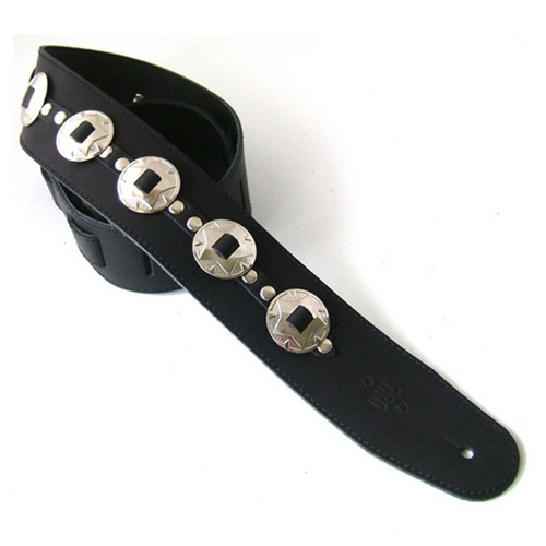 DSL Designer Series Leather Strap Concho Black Star