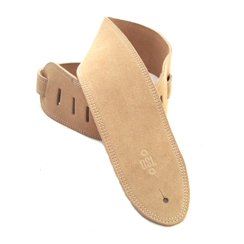 DSL CP25 Series Guitar Strap Olive Suede Leather 2.5"