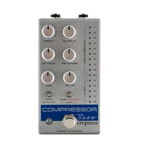 Empress Effects Bass Compressor Silver Sparkle Guitar Effects Pedal