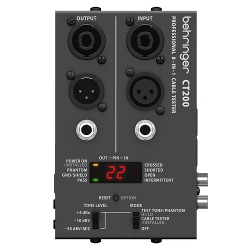 The Behringer Professional CT200 Micro-Processor Controlled Cable Tester