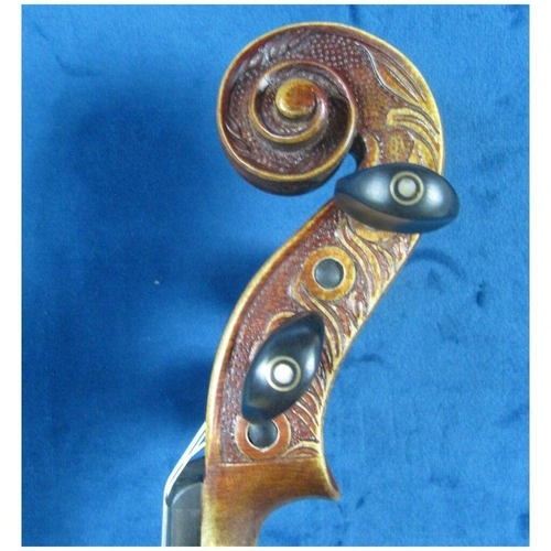 Fine Carved Violin 4/4 Labeled Francesco Cervini CV-6 Concert Series Outfit