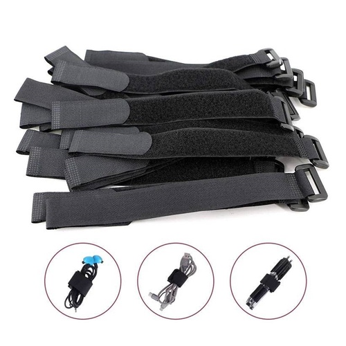 15 x Cable Ties Fastener Tape Self Aadhesive Hook Loop 2.5cm Width Nylon Reverse Buckle Strap 