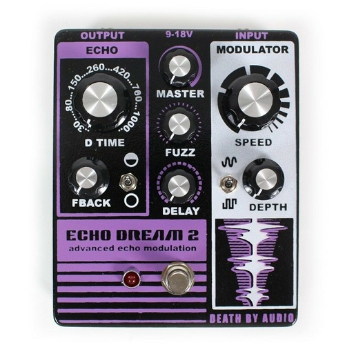 Death By Audio Echo Dream 2 Delay Guitar Effects Pedal 