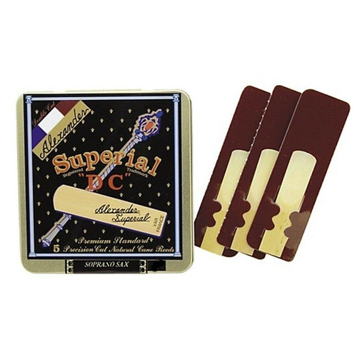 Alexander Reeds Superial  DC Soprano Sax Reeds Tin of 5, Strength 3