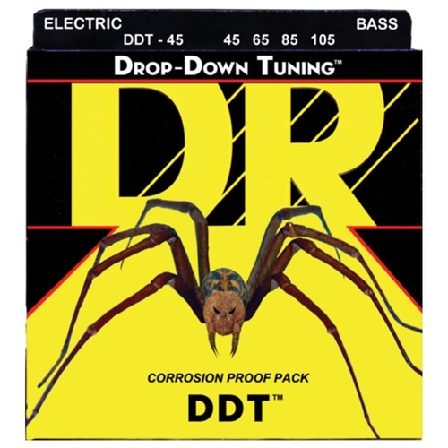 DR DDT-45 Drop Down Tuning Medium 4-String Bass Guitar Strings 45 - 105
