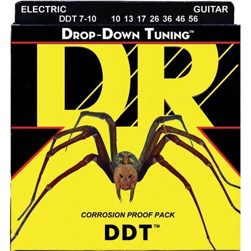 DR Drop-Down Tuning DDT  Electric Guitar String Set 7-String 10 - 56 