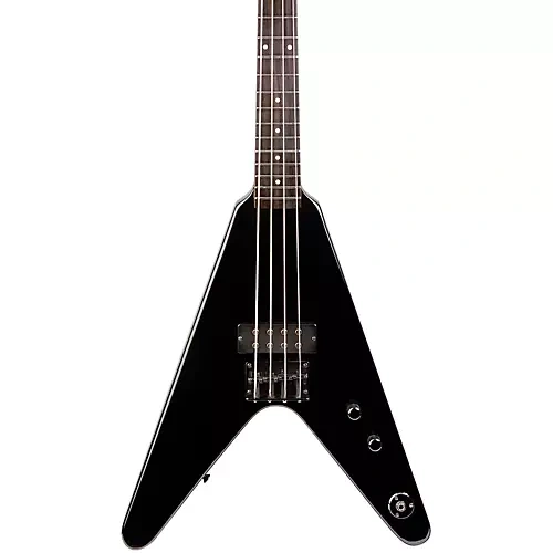 Dean Guitars Metalman Flying V Electric Bass Guitar - Black