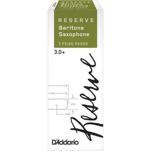 D'Addario Rico Reserve, Baritone Saxophone 5 x Reeds Strength 3.0+