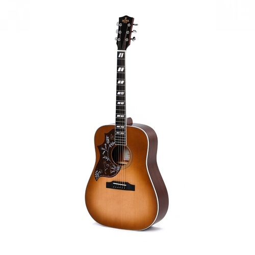 Sigma DM-SG5L Acoustic / Electric Guitar - Solid Sitka Spruce Top - Left Hand