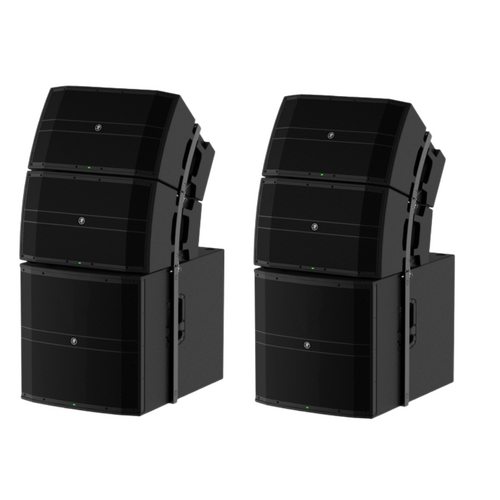 Mackie 12000W Sound System Line Curvature Array DRM12A x 4 - DRM18S x 2
