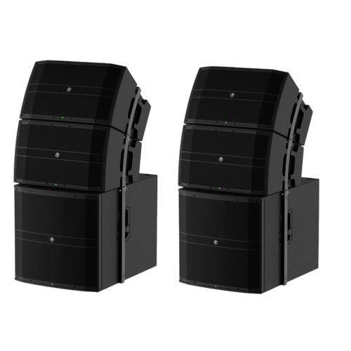 Mackie 12000W Sound System Line Curvature Array DRM12A x 4 - DRM18S x 2