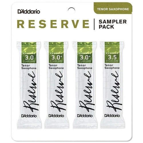 D'Addario Woodwinds DRS-K30 Reserve Tenor Saxophone Reed Sampler Pack, 3.0/3.0+/