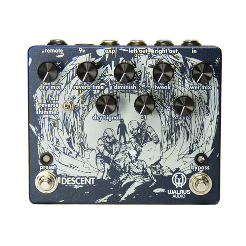 Walrus Audio Descent Reverb Octave Machine Guitar Effects Pedal