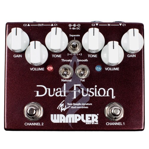Wampler Tom Quayle Dual Fusion Overdrive Guitar Effects Pedal