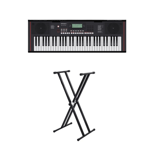 Roland E-X10 Portable Arranger Keyboard w/ Speaker System And BBT Stand