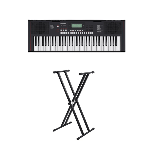 Roland E-X10 Portable Arranger Keyboard w/ Speaker System And BBT Stand