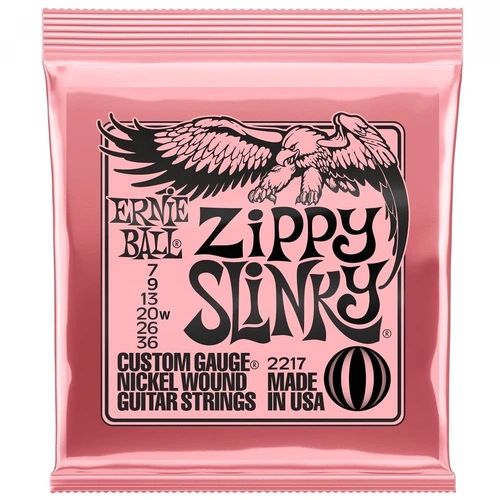Ernie Ball 2217 Zippy Slinky Nickel Wound Electric Guitar Strings - .007-.036