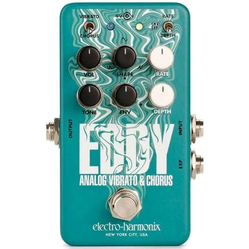 Electro Harmonix EHX Eddy Vibrato / Chorus Guitar Effects  Pedal - Open Box