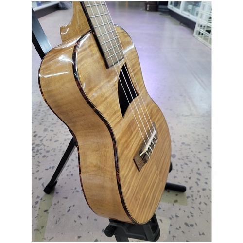 Eddy Finn Ukulele Concert Ukulele Flamed Okume High Gloss - EF-11-CA2