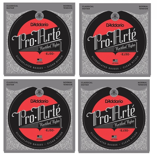 D'Addario EJ30 4 SETS Rectified Classics Normal Tension Classical Guitar Strings