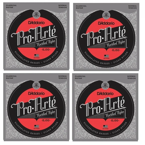 D'Addario EJ30 4 SETS Rectified Classics Normal Tension Classical Guitar Strings