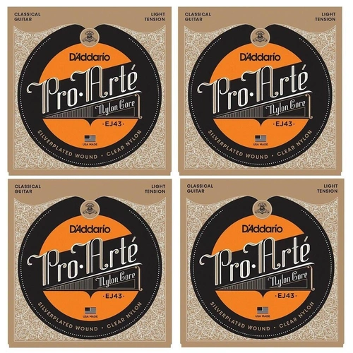 D'Addario EJ43 Pro-Arte Light Tension Classical Guitar Strings 4 - sets