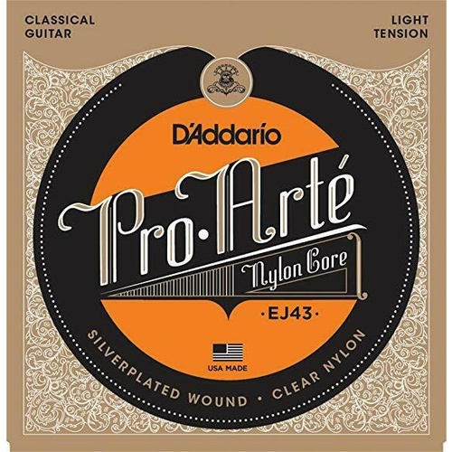 D'Addario EJ43 Pro-Arte Classical Guitar Strings - Light Tension Nylon Core