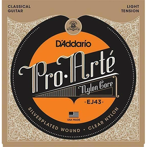 D'Addario EJ43 Pro-Arte Classical Guitar Strings - Light Tension Nylon Core