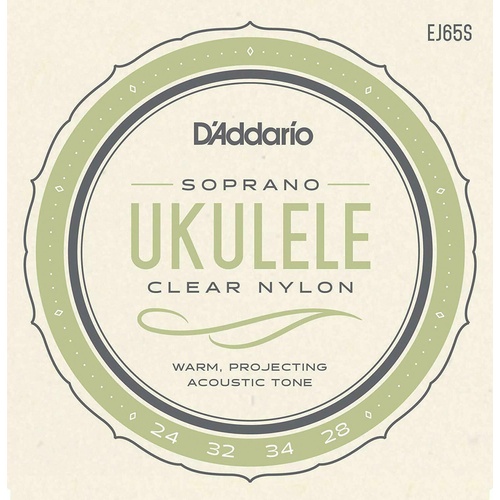 D'Addario EJ65S Pro-ArtǸ Custom Extruded Soprano Ukulele Strings Set 