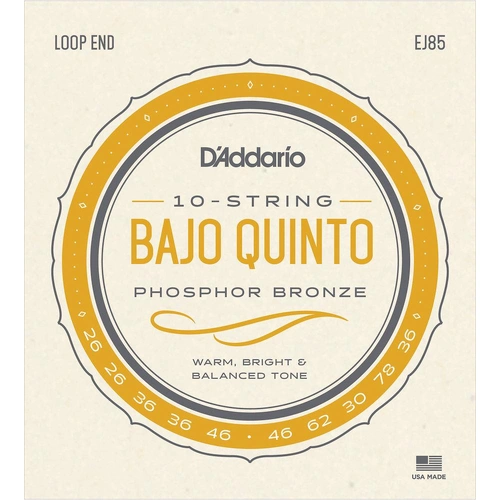 D'Addario EJ85 Bajo Quinto Strings