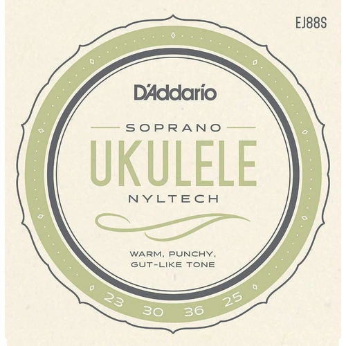 D'Addario EJ88S Nyltech Ukulele Strings, Soprano string set