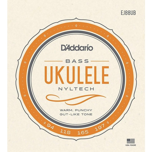 D'Addario EJ88UB Nyltech Ukulele Strings Bass Uke String Set EJ88 UB