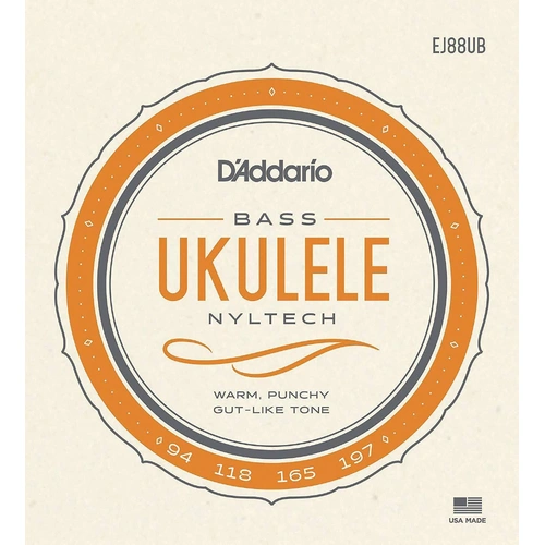 D'Addario EJ88UB Nyltech Ukulele Strings Bass Uke String Set EJ88 UB