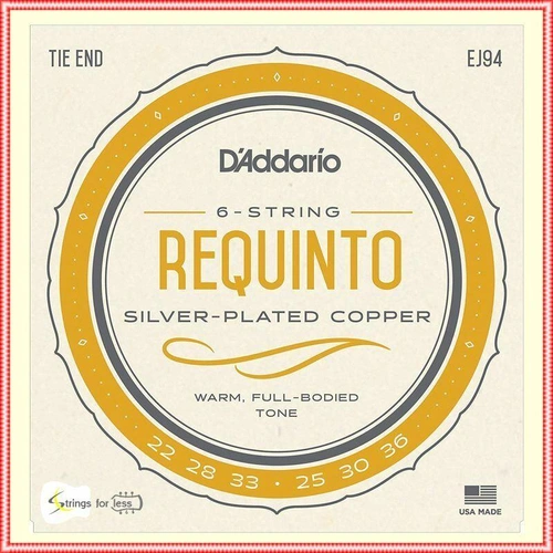 D'Addario EJ94 Set REQUINTO Silver ON Nylon Guitar Strings