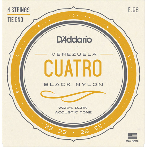 D'Addario EJ98 Cuatro-Venezuela Strings